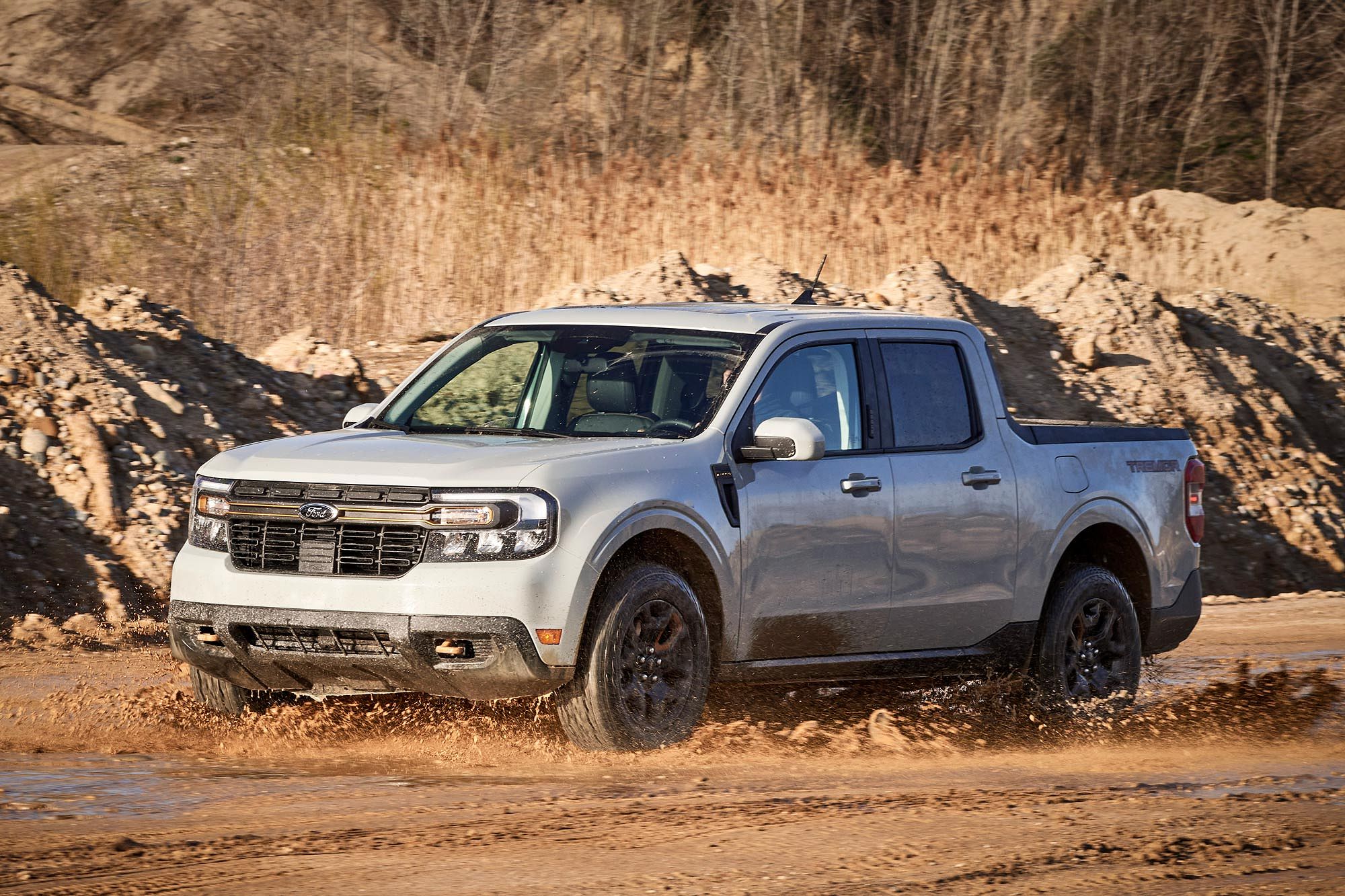 2023 Ford Maverick Tremor on a dirt road