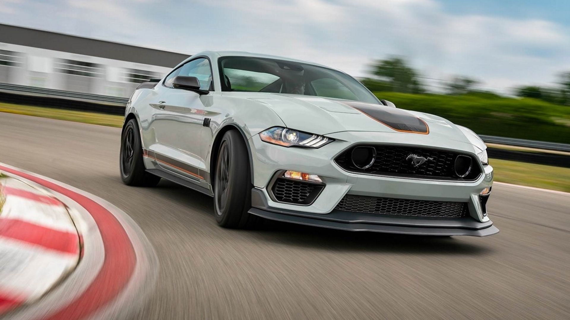 2023 Ford Mustang Mach 1 on the track