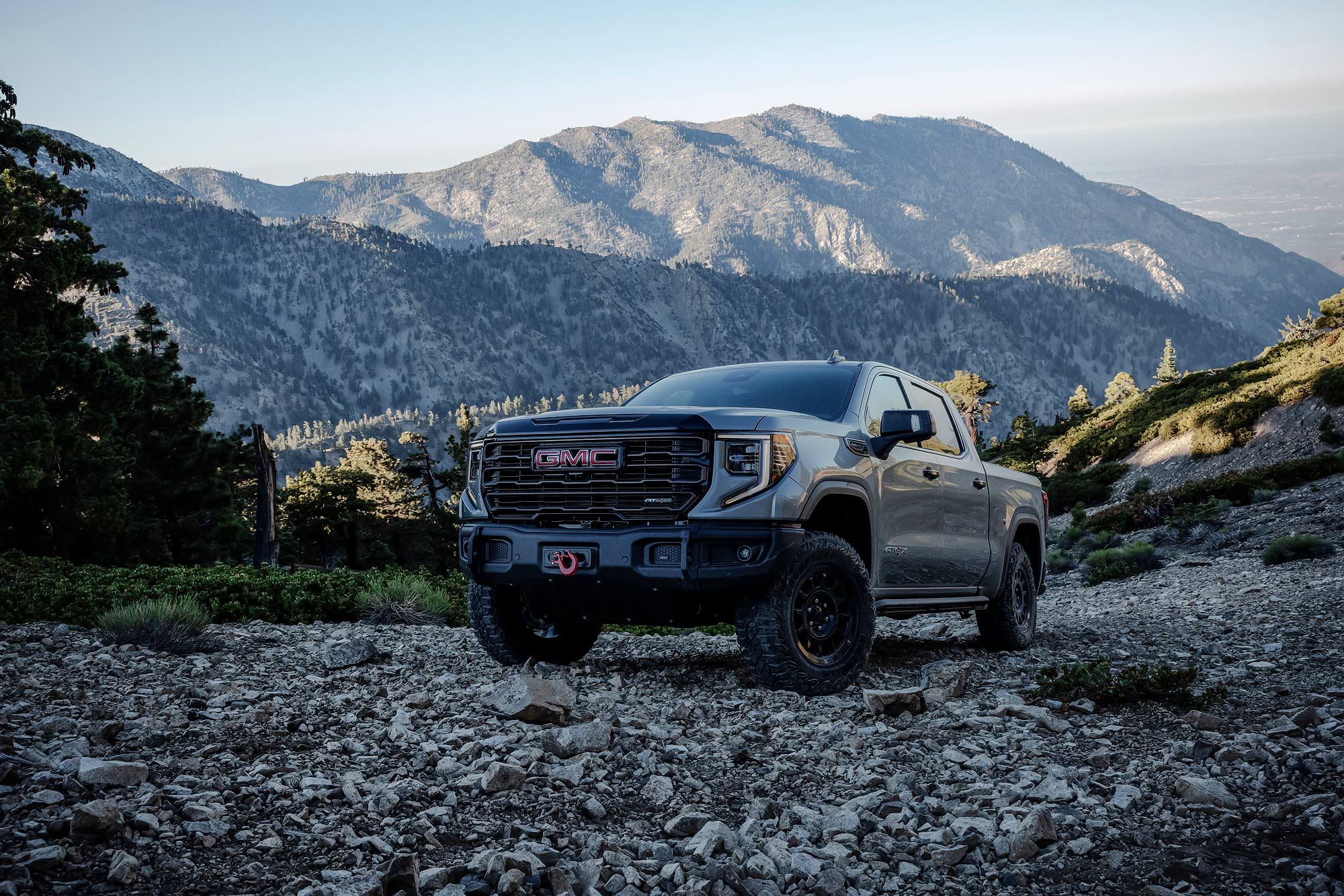 2023 GMC Sierra 1500 AT4X AEV Edition on rocky hillside