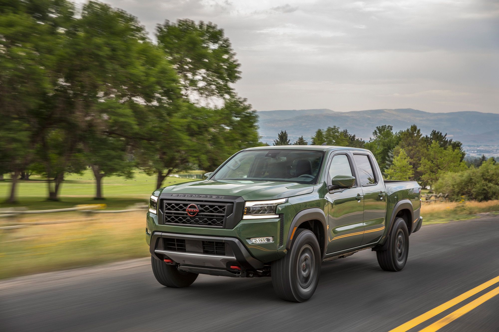 2023 Nissan Frontier on highway